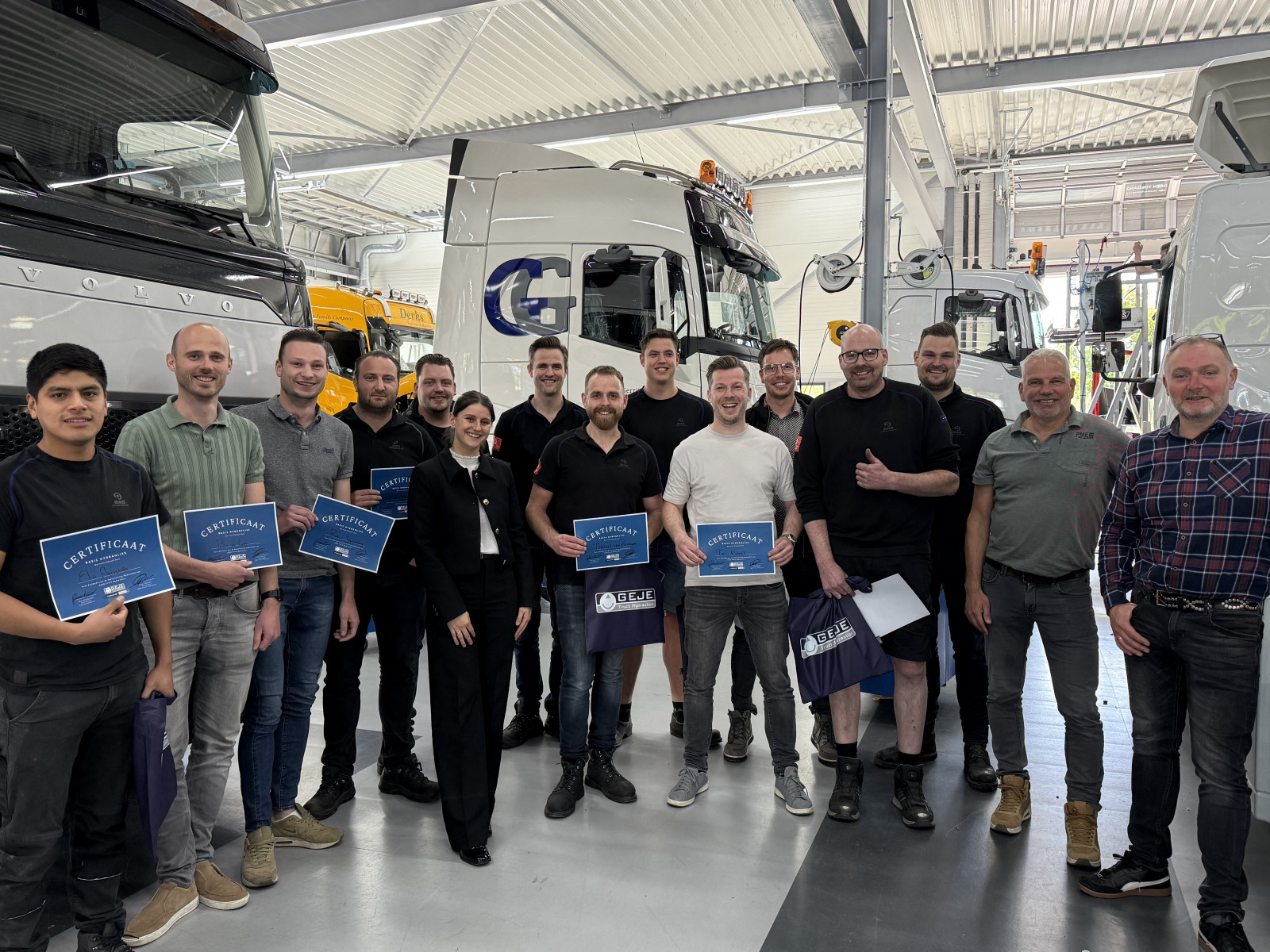 Geslaagde hydrauliektraining bij BAS Truck Center!